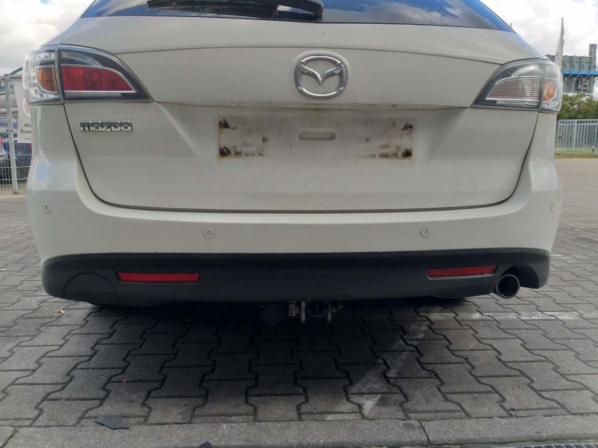 Mazda 6 GH original Stoßstange Stossfänger hinten Weiß Kombi Bj.2009